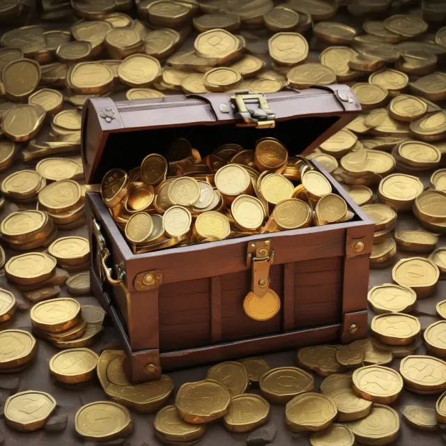 Golden coins in a shielded treasure chest represent triple-tax-exempt municipal bonds, offering federal, state, and local tax exemptions