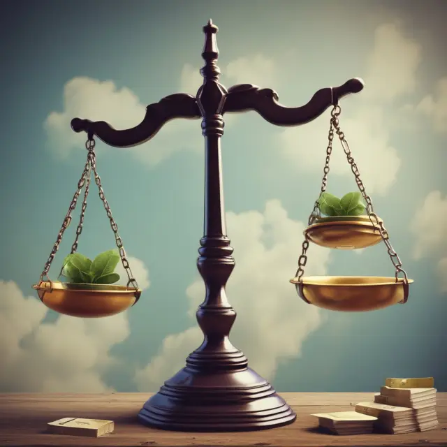 IRS scales balancing capital gains (golds) against losses (reds), illustrating tax-loss harvesting limitations
