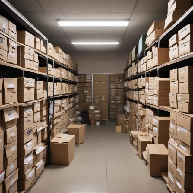 An organized archive room illustrates the significance of maintaining proper tax records for efficient tax preparation and compliance