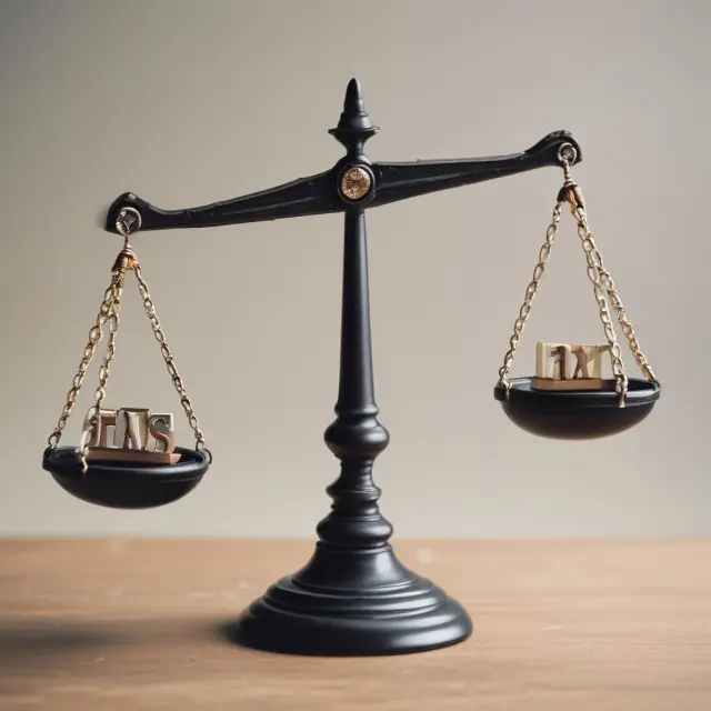 Visualization of weighing tax lien benefits versus risks in an informed investment decision.