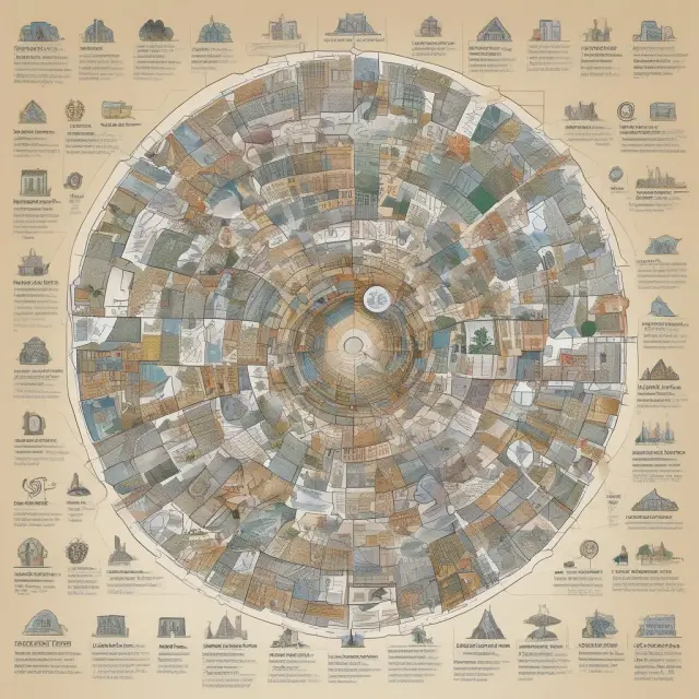 Metaphorical image showcasing various business structures as colorful mosaic pieces forming the foundation of a complex tax landscape