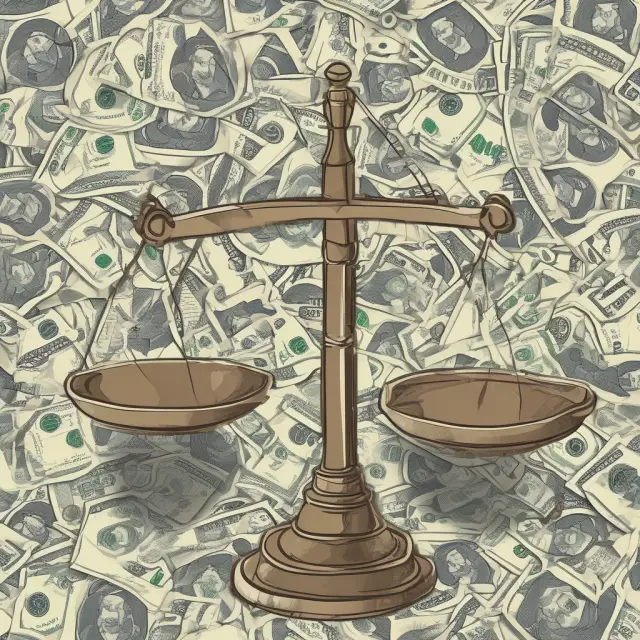 A balanced scale depicting the pros (weighted on one side) and cons (weighted on the other side) of using a tax-sheltered annuity for retirement savings.
