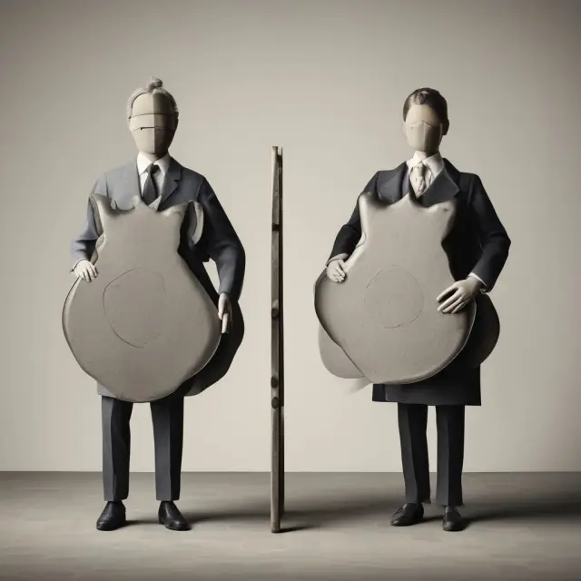 Married couple, each holding a shield representing TBE property ownership, symbolically shielding their assets against individual creditors