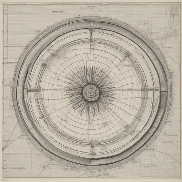 Two chart wheels rotating, symbolizing the integration of historical data with current market insights for effective technical analysis