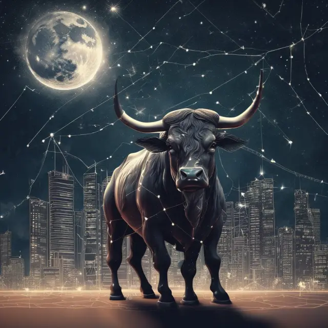 An institutional investor meticulously studying historical price trends and using both technical and fundamental analysis to inform their investment decisions