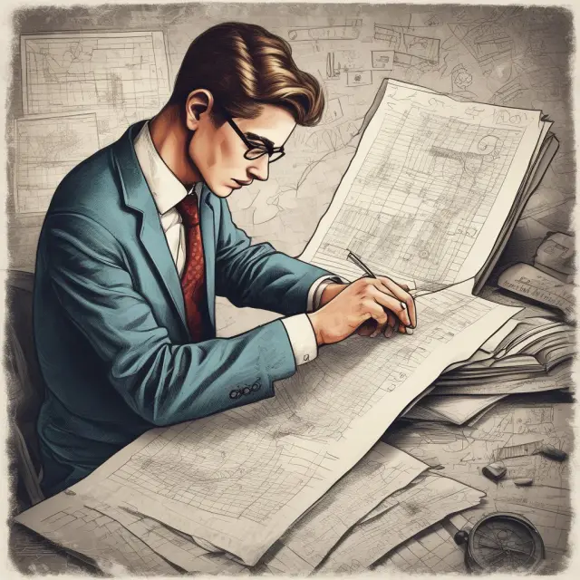 A finance analyst analyzing intricate market data with various tools, demonstrating the importance of technical skills in the finance industry