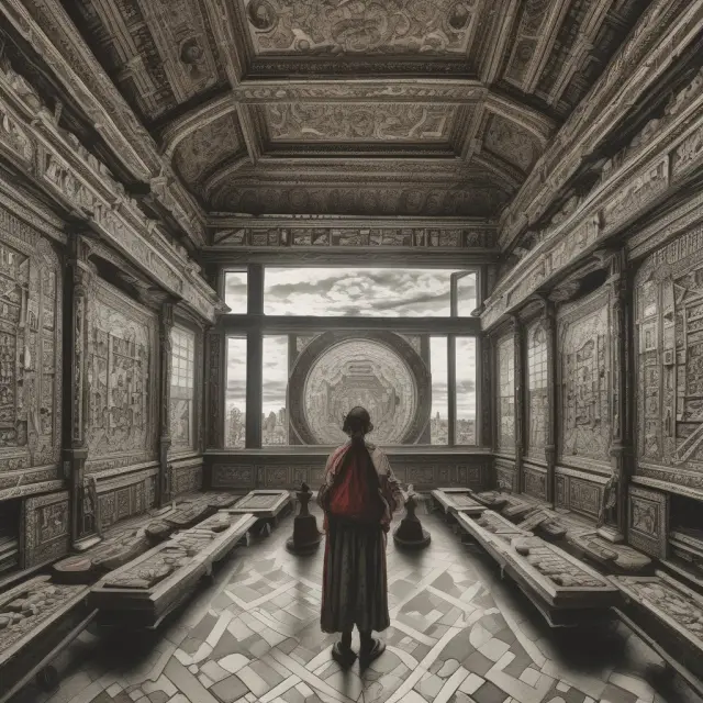 A mirror reflects markets