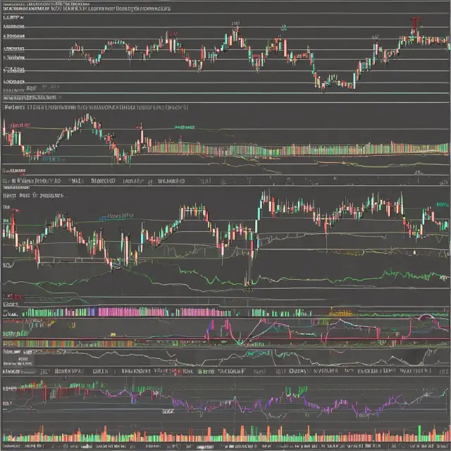 Image of stock price chart with moving averages (MA50, MA200) and Bollinger Bands® overlays