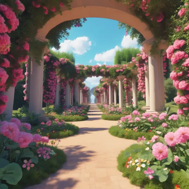 Image of a vibrant software garden filled with blooming flowers, representing the continuous innovation and growth within the industry