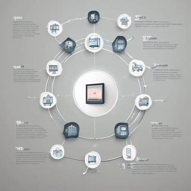 Image of a timeline illustrating the evolution of hardware from bulky devices to IoT sensors and forecasting future trends.