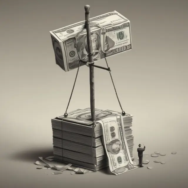 A seesaw representing TEFRA balancing a taxpayer
