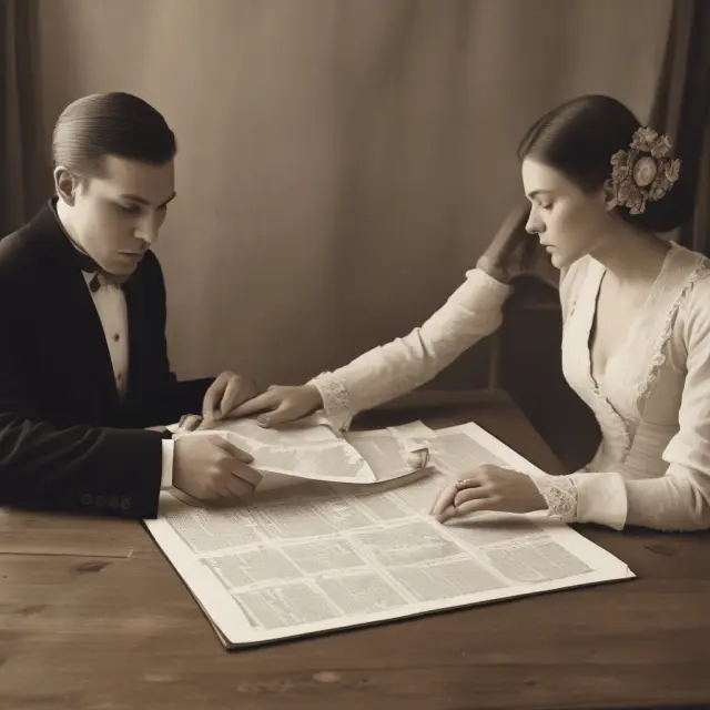 Married couple holding title deed, symbolizing tenancy by entirety with a protective state law backdrop