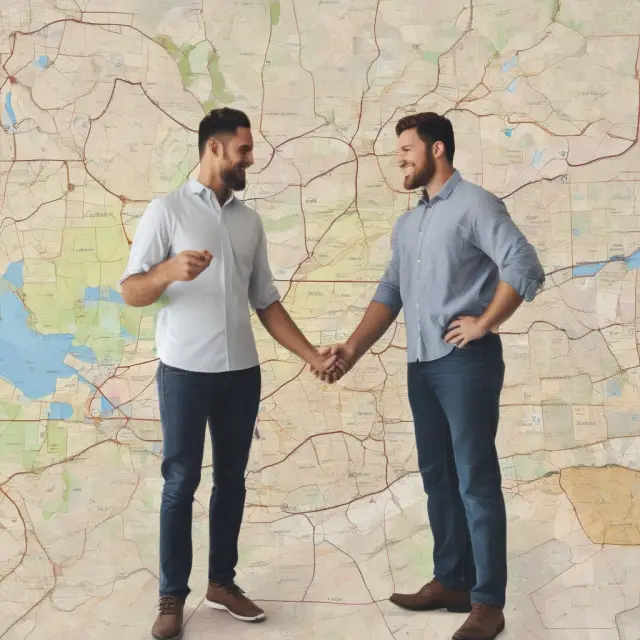 Married couple examining tenancy by the entirety advantages and disadvantages, with available states represented as distinct regions on a map.