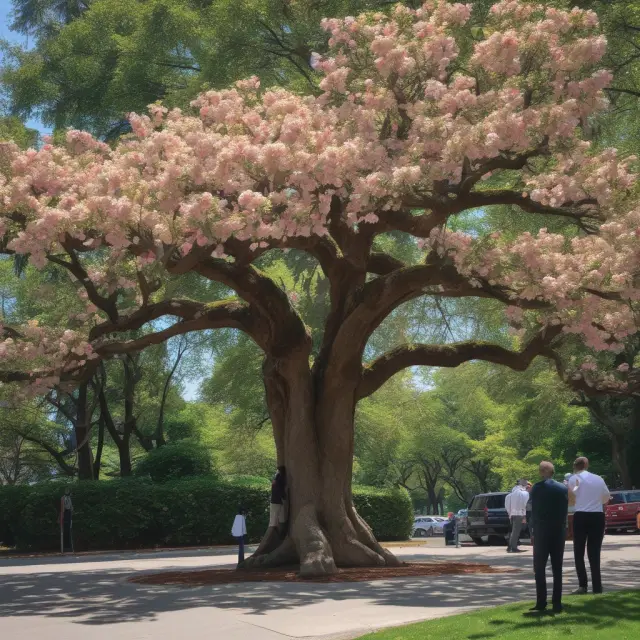 Contractors submitting proposals form a beautiful, blooming government tree, symbolizing transparent and fair tendering processes