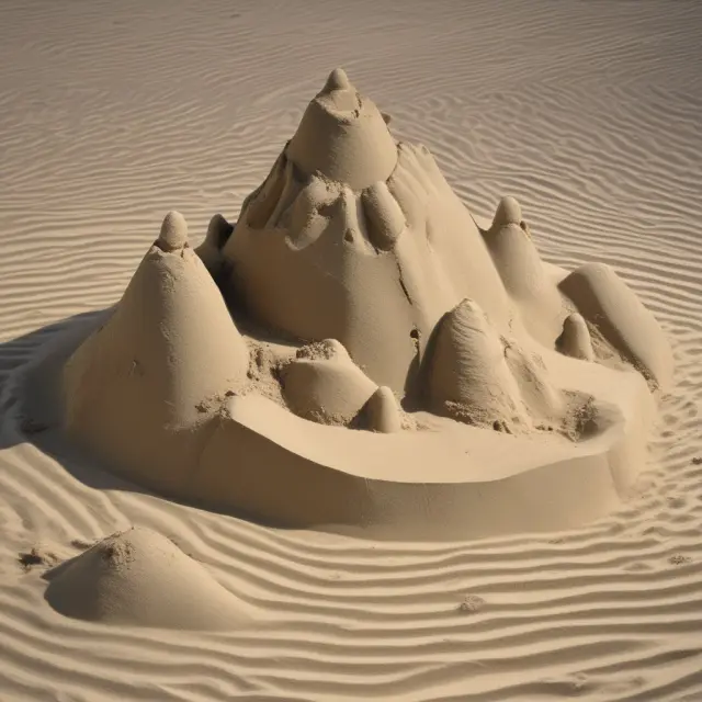 A sandcastle symbolizing tenor, changing with the tides representing evolving financial contracts over time.
