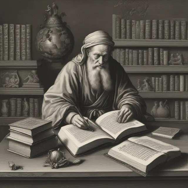 Scholar studying resources like SEC reports, Morningstar, financial publications, fund companies