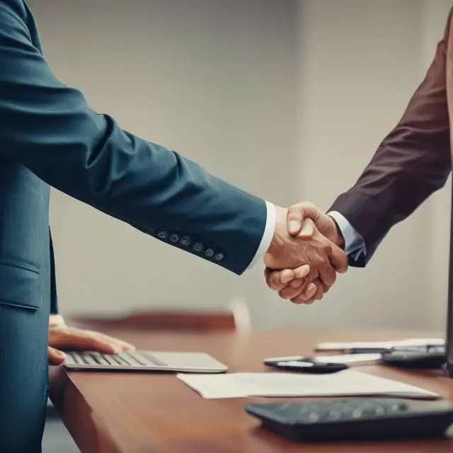 Banks offering term deposits to investors as a trusted investment tool—a handshake illustrating the partnership