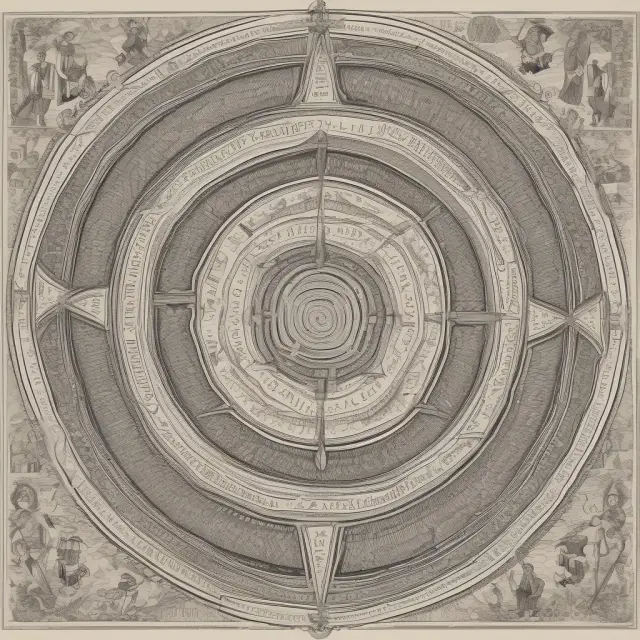 An employee meticulously weaving a tapestry, while an employer holds a moral compass, overseeing the interconnected threads of online presence.