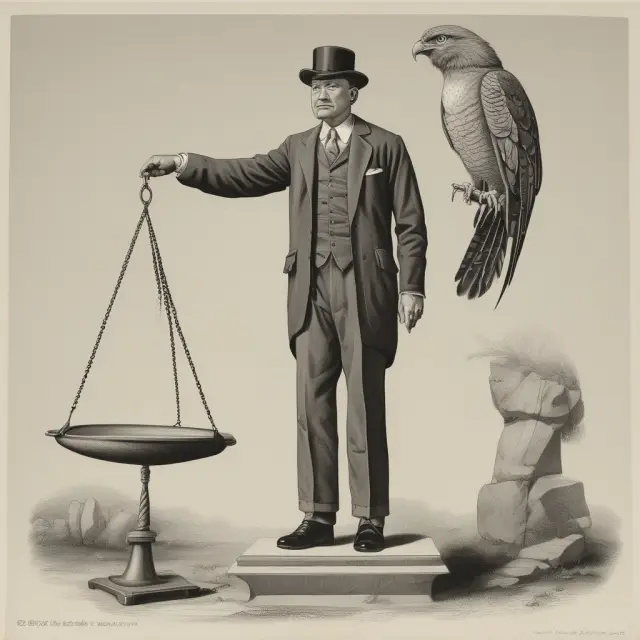 An applicant stands before a scale as honesty is weighed against deceit, symbolizing the importance of truthful term life insurance applications.