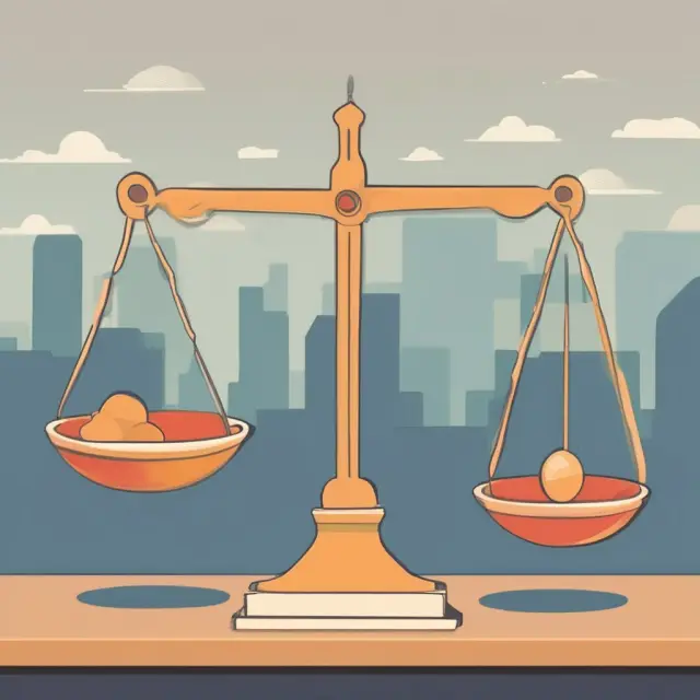 Scales compare term loans, revolving credit, and bonds to illustrate different financing options for businesses