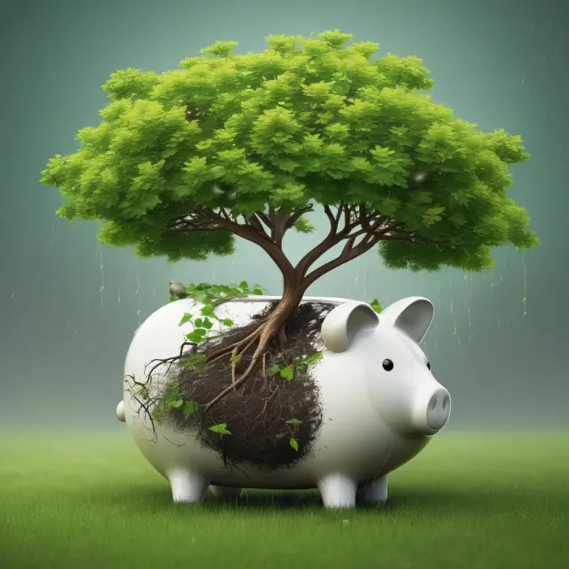 A blooming sunflower representing term loans, surrounded by competing interest rates, with an umbrella of upfront cash