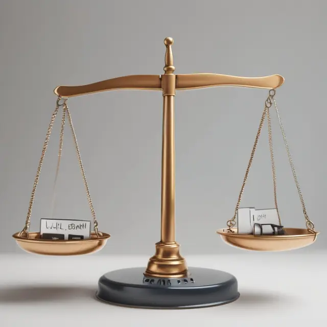 An image depicting a balance scale weighing employment contracts against employee satisfaction during negotiations
