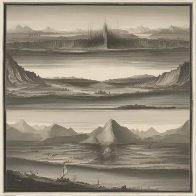 Visualization of economic tides, with primary commodities represented as ebbing tides and manufactured goods as flowing tides, reflecting the Prebisch-Singer hypothesis