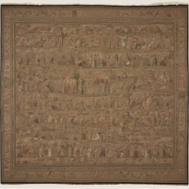 A visually compelling image of a richly colored tapestry illustrating pre-money and post-money valuations in investment term sheets.
