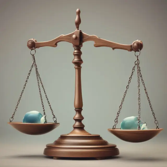 Scales representing a startup with a feather, tipping toward uncertainty, and a mature company with a solid stone, symbolizing stability. SEO: term sheets, startups, mature companies