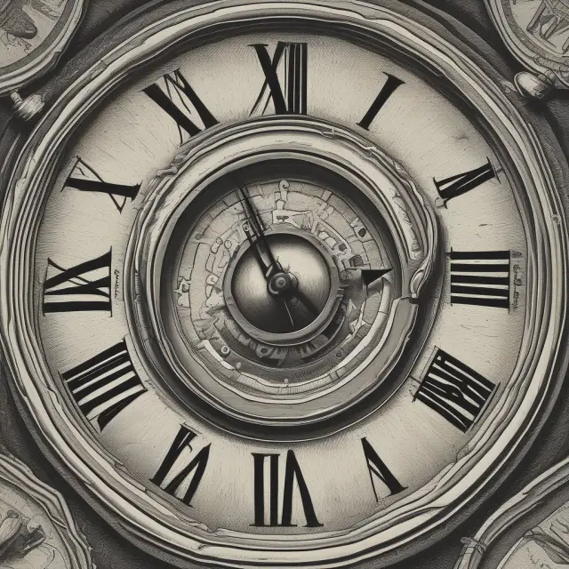 Bond on a clock face representing the influence of term to maturity on yield in secondary market