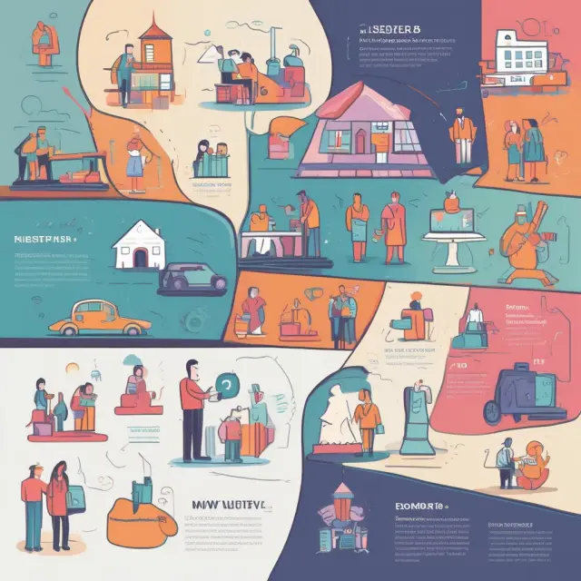 An investor bridging their way to opportunities in the diverse tertiary industry, connecting with sectors like Finance, Healthcare, Education, Retail, Hospitality, Business Services, and Nonprofits.