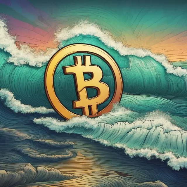 Image of Tether as a stable anchor amidst turbulent crypto market waves