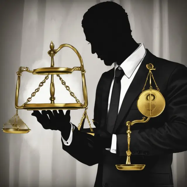 A man weighing Tether