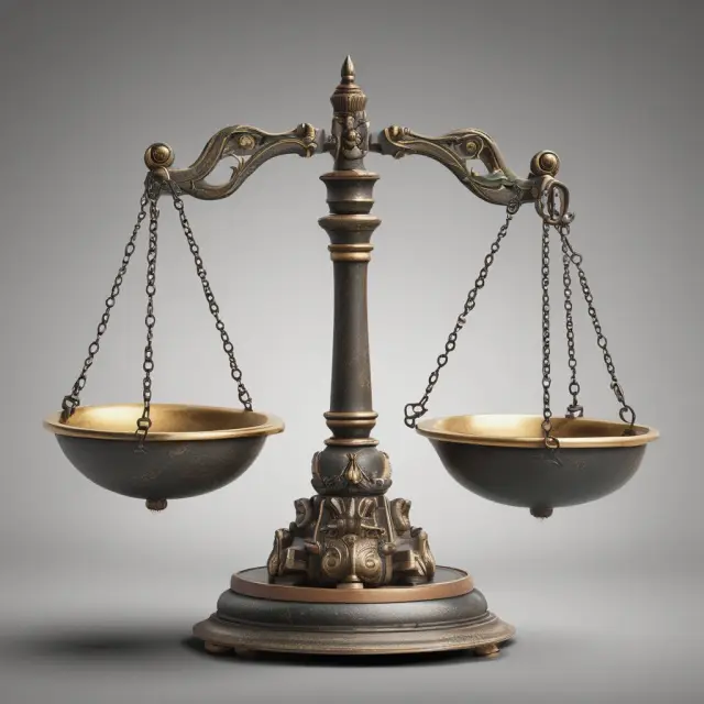 A set of balance scales with TEV on one side representing the advantages and limitations on the other