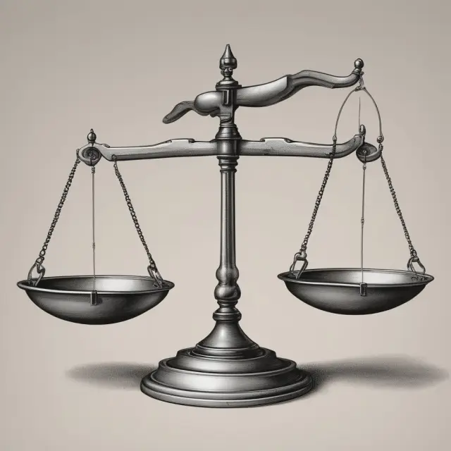 Scale depicts balancing of bank