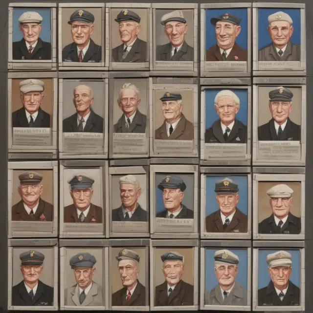 Mosaic image depicting diverse WWII veterans contributing to a resilient and transformative generation