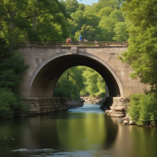 An image of a sturdy bridge linking two sides, symbolizing the connection between present-day investors and insights gained from studying the Greatest Generation