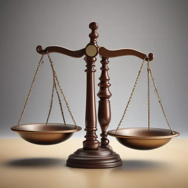 A regulatory gavel balancing on transparent balance scales, surrounded by stock charts and documents, illustrating the importance of fair treatment in rights offerings.