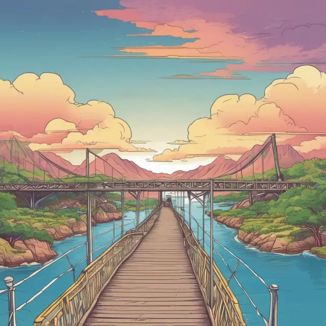 A bridge connecting two islands symbolizing businesses and third party providers, emphasizing their crucial role in ensuring operational success.