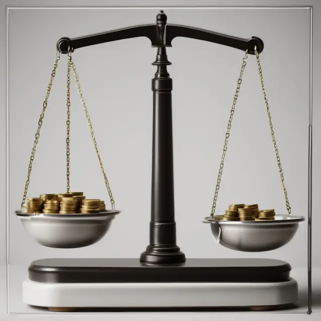 Scale comparing TSP and 401(k) with labels for contribution structures, fees, investment options, and withdrawal rules
