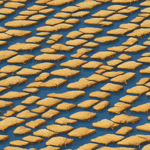 A golden river representing throughput flowing smoothly through factories with no bottlenecks