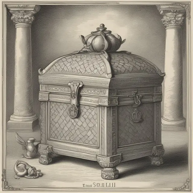An ancient treasure chest filled with gold coins symbolizes TIAA