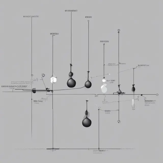 A visualization of historical tick sizes evolving into larger pendulums, symbolizing the continuous debate over liquidity, efficiency, market impact, and price discovery