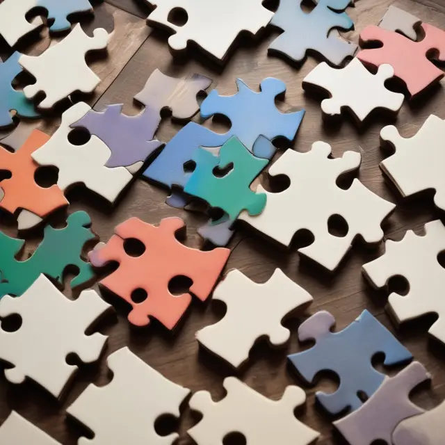Regulators evaluating puzzle pieces representing Tier 1 common capital ratio components: common stock, retained earnings, and risk-weighted assets