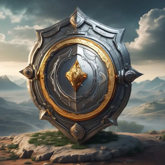 Golden shield represents Tier 1 capital, absorbing losses more effectively; Silver shield is Tier 2 capital, offering secondary protection in a fragile financial ecosystem.