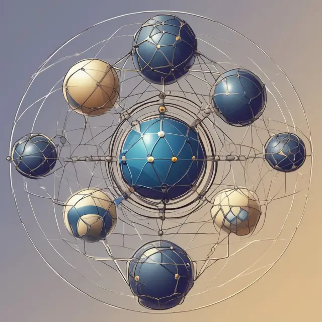 Two orbs representing upper-level (stable) and lower-level (volatile) Tier 2 capital with interconnected stems, illustrating their essential relationship in maintaining a bank