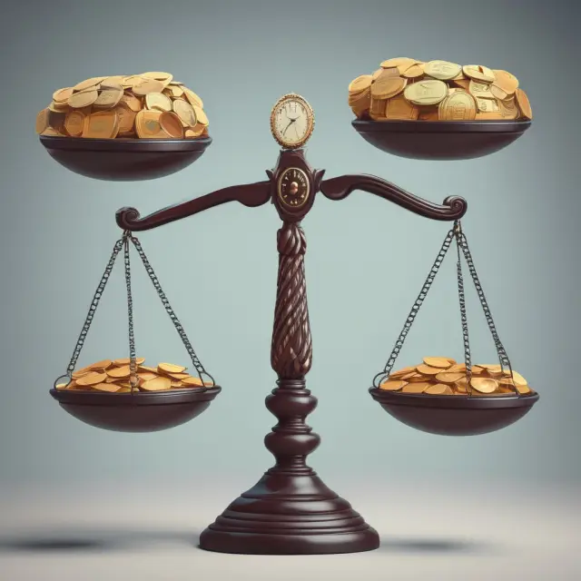 Central banker balancing inflation and economic growth using interest rates and open market operations