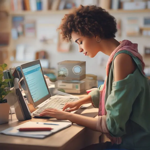 Person browsing through various time deposit offers with differing interest rates and terms