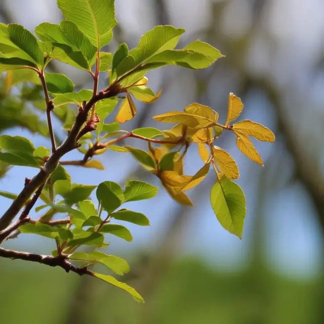A golden time deposit maturing on a branch, with renewed leaves symbolizing the process of rolling over or renewing it for continued growth.