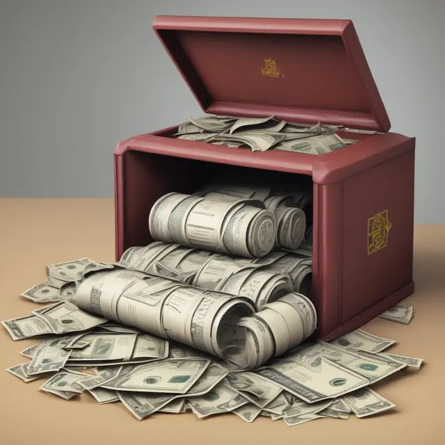 A vintage time capsule with time deposit offers from multiple banks and credit unions, illustrating the differences in terms and interest rates.